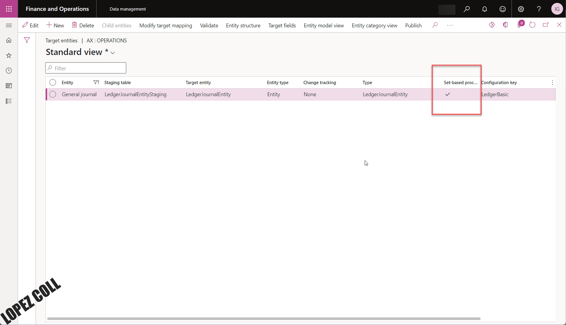 Set-based processing on General Journal Data entity