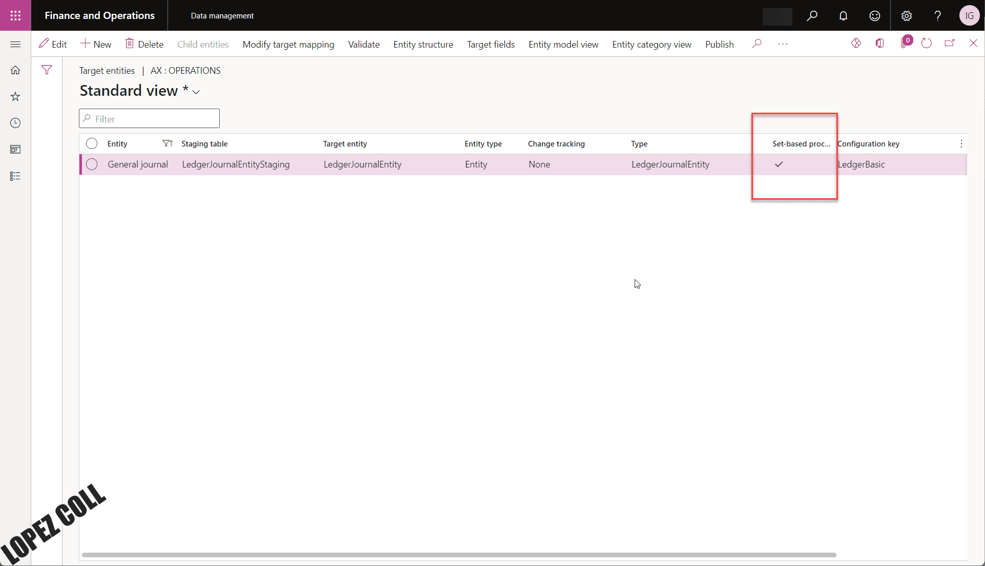 Set-based processing on General Journal Data entity