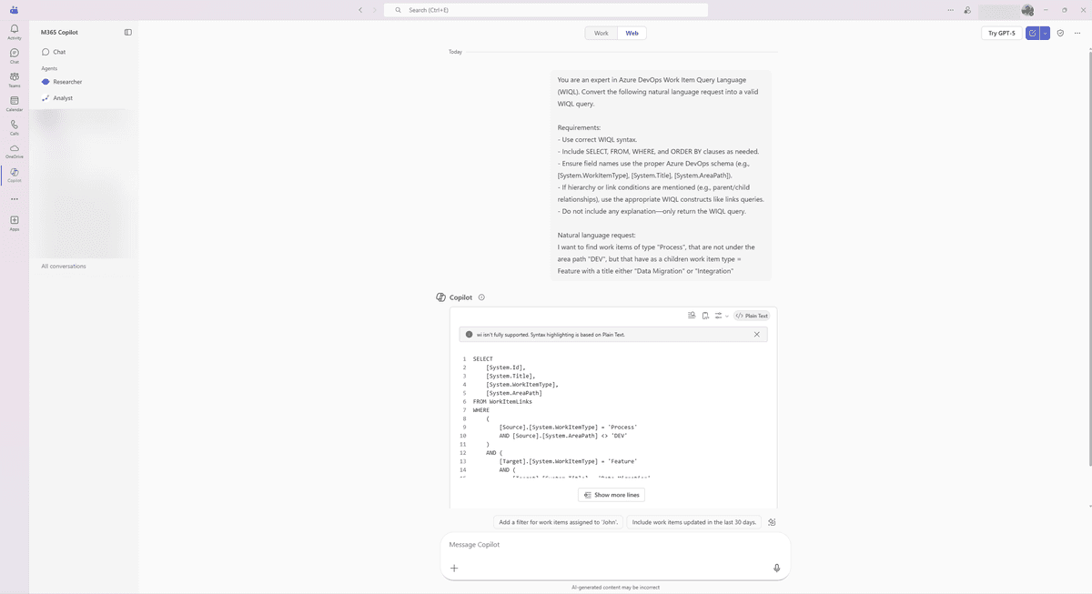 A Faster Way to Query Work Items in Azure DevOps (That I Wish I Knew